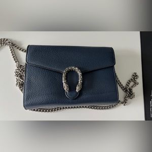 Gucci Dionysus navy shoulder bag - authentic